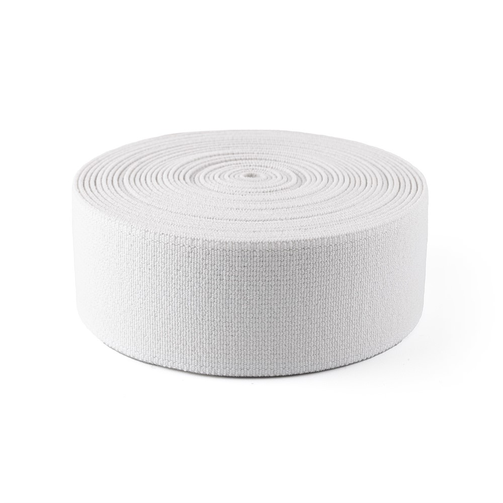 BANDI® ELASTIC WAISTBAND PE WE 35MM WHITE 50M ROLL