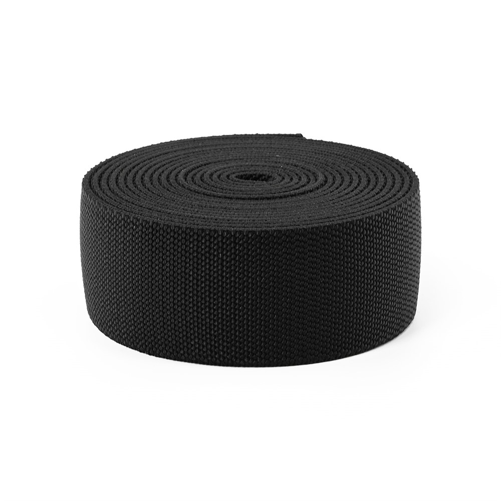 BANDI® ELASTIC HEAVY PP BELT 40MM BLACK 25M ROLL