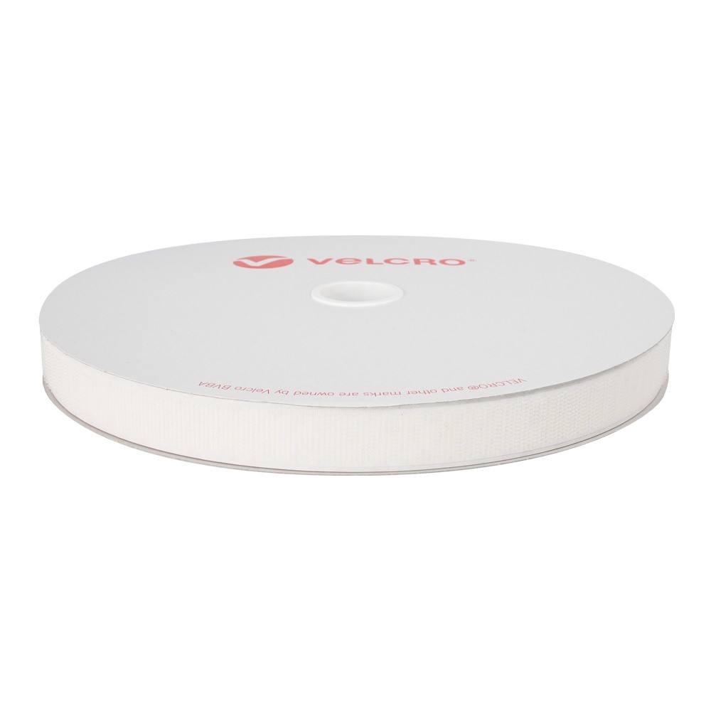VELCRO® BRAND HOOK PS18 20MM WHITE 25M ROLL